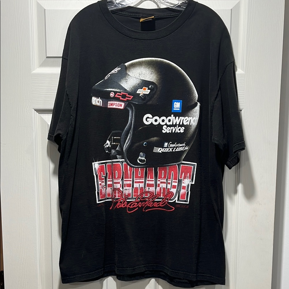 Dale Earnhardt Black Racing Graphic T-Shirt
